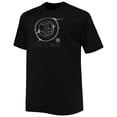 thumbnail image 2 of Men's Black Brooklyn Nets Big & Tall Pop T-Shirt, 2 of 3