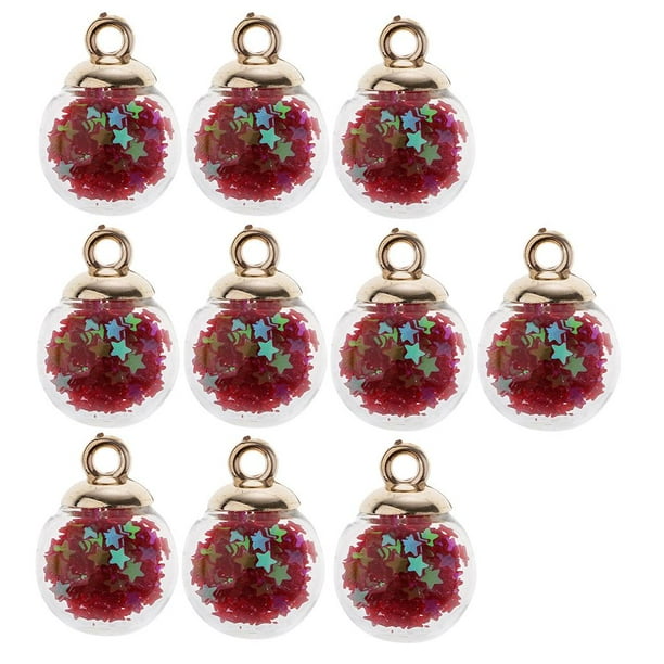 10pcs Accesorios de Moda de con Colgante DIY Craft Jewelry , rojo, 16 mm BLESIY encantos para la fabricación de joyas