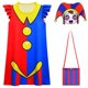 thumbnail image 2 of Disfraz de Pomni para niños, camisón de dibujos animados para TV, increíble disfraz de circo digital, camisón, disfraz de Halloween, 2 of 5