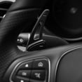 thumbnail image 4 of Extensiones de paletas de cambio de volante de coche de aluminio aptas para Mercedes Benz clase ABER (negro), 4 of 9