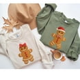 thumbnail image 4 of Cute Gingerbread Couple Christmas Sweatshirt, Matching Holiday Sweaters, Cozy Unisex Xmas Pullover, Gingerbread Man And Woman, 4 of 5