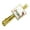 Gold, variant on Letter L Floral Monogram Initial Square Tie Bar Clip Clasp Tack- Silver or Gold