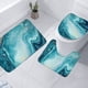 thumbnail image 2 of Juego de alfombras de baño, alfombra de Pedestal, alfombra antideslizante, transpirable, lavable, decoraciones H, 2 of 8