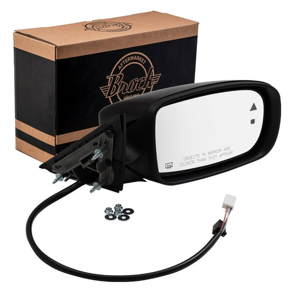 Brock Power Mirror for 2011-2018 Charger Blind Spot Detection Heated Manual Fold Right 1TG40DX8AK