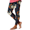 thumbnail image 2 of Yeaiivve Halloween Print Leggings for Women High Waisted Slim Fit Yoga Pants Butt Lift Tummy Control Workout Pants Soft Stretchy Pajama Bottoms 3XL, 2 of 5