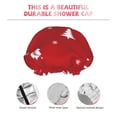thumbnail image 5 of YFYANG Women's Double Waterproof Shower Cap, Red Christmas Tree Reusable Hair Cap for All Hair Styles and Head Sizes, 5 of 9