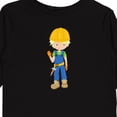 thumbnail image 4 of Inktastic Construction Worker, Blond Hair, Cute Boy, Hammer Boys Long Sleeve Toddler T-Shirt, 4 of 5