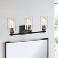 thumbnail image 7 of Lighting MERCY Contemporary 3 Light Rubbed Bronze Bath Vanity Fixture 22" Width, 7 of 7
