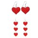 thumbnail image 1 of 2 pares de pendientes con forma de corazón festivos a la moda para regalo del Día de San Valentín, 1 of 4