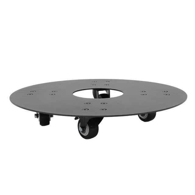 Support à Plantes Roulant Capacité de Charge 500 Lb, Roulettes Silencieuses à Double Roulement en Acier au Carbone, Poupée Ronde, pour Salon Balcon Patio, Résistant à l'Eau Résistant aux Intempéries