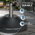 thumbnail image 5 of US Weight Premium 50 Pound Prefilled Umbrella Base for Patio Table - Black, 5 of 6