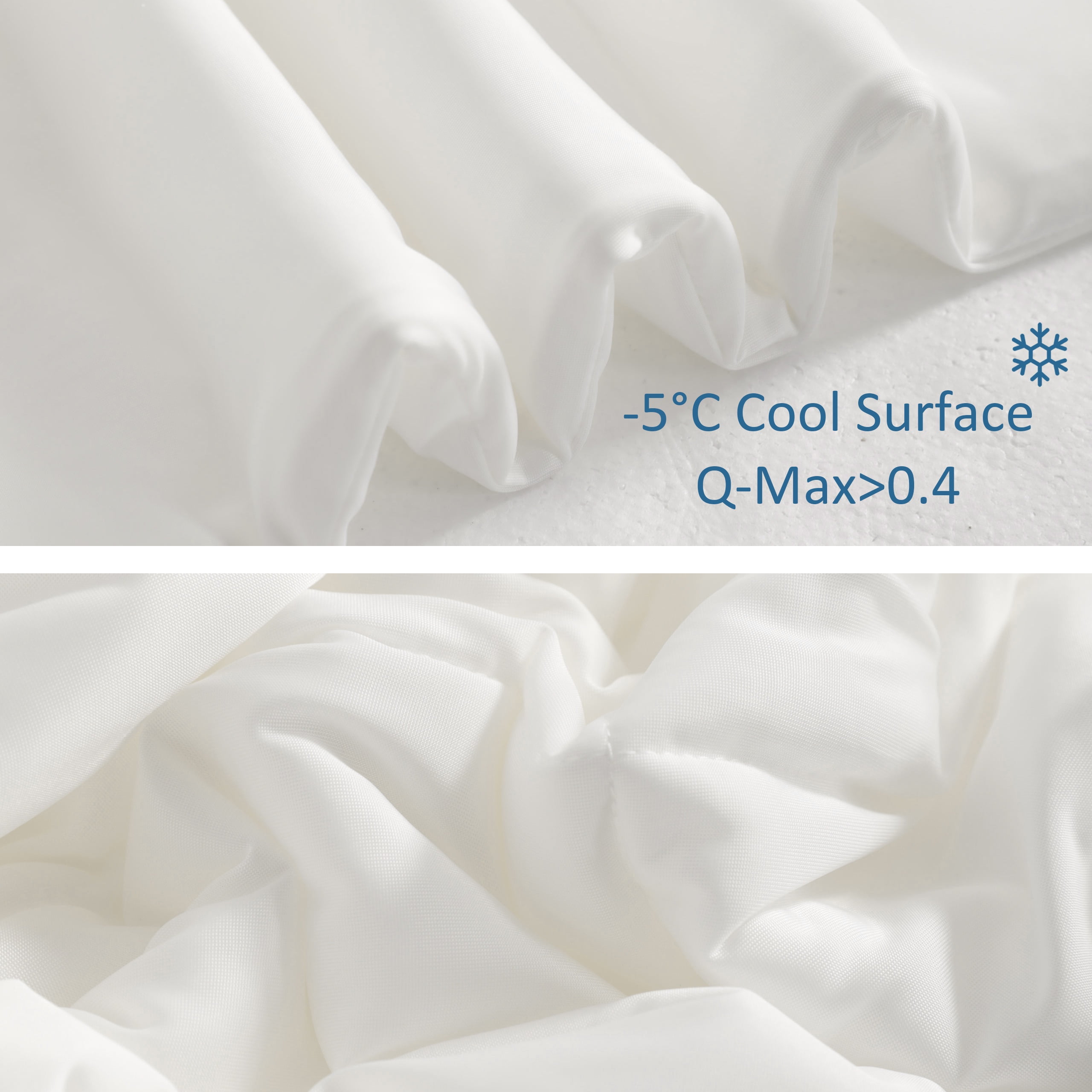 Ntbay King Size Cooling Comforter for Hot Sleepers, Breathable Double-Sided Cooling Blanket, 104" x 90", White