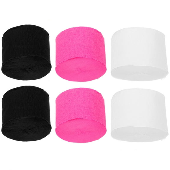 WHAMVOX 6 Rolls Flower Making Crepe Paper Holiday Party Roll 2500.00X4.50X0.10CM