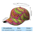 thumbnail image 5 of Baseball Cap Banana Cute Tropical Yellow Fruit Pattern Print Design Aesthetic Illustration Painting Banana Lover Kawaii Cartoon Funny Sweet Adjustable Dad Hat, 5 of 8