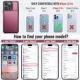 thumbnail image 2 of Funda Vinich para iPhone 13 Pro Wallet con tarjetero, color rojo, 2 of 9