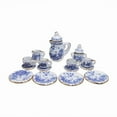 thumbnail image 4 of 15-Piece Mini Blue and White Porcelain Tea Set for Dollhouse - Compact Ceramic Toy for Imaginative Play, Hand-Eye Coordination Development & Parent-Child Interaction, Ideal for Teens (15-35 Years), 4 of 7