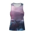 thumbnail image 5 of Sigee lighthouse Waves Torrential Rain for Men's Workout Tank Top, Athletic Gym Sleeveless Shirt - Quick Dry, Lightweight, Breathable Small, 5 of 9