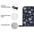 thumbnail image 4 of Honeii Retro Flower Pattern Oven Mitts and Pot Holders, Silicone Oven Gloves,500 F Heat Resistant Oven Mitts Sets, 4PCS, 4 of 6