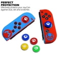 thumbnail image 3 of ER Funda de Silicona Suave para Nintendo Switch Oled Joycon Skin Tapa Protectora, Azul-Verde Excelente Rendimiento, 3 of 5