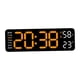 thumbnail image 1 of Reloj de pared Macarena Reloj de pared digital Reloj de pared LED naranja claro blanco, 1 of 8
