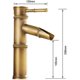 thumbnail image 5 of Grifo de baño - Grifo monomando en cascada, Grifo para lavabo de baño en cascada de latón, Grifo monomando de latón antiguo Grifo monomando de bambú, 2 juntas de boca rotas （M） brillar  Electrónica, 5 of 5