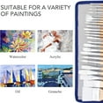 thumbnail image 4 of Artist Paint Brush Set, 24pcs Painting Brushes Set with Canvas Roll for Acrylic, Watercolor, Gouache, Multi size, 4 of 5