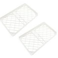thumbnail image 1 of Oleegame 2PC Produce Storage Folding Storage Rack For Cabinets Stackable Shelves For Kitchen Counter Bathroom Home Countertop Stackable Shelf Organizer Pantry Storage Organization White, 1 of 7