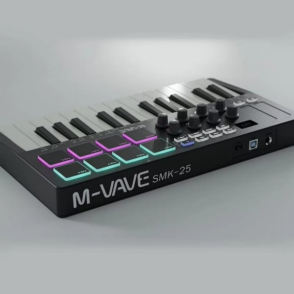 Portable Arranger MIDI Keyboard Controller RGB Percussion Pad Keyboard