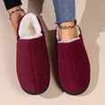 thumbnail image 2 of Comfortable Memory Foam Home Shoes with Plush Anti-Slip Rubber Soles Flat Anti-Slip, 2 of 4