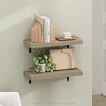thumbnail image 6 of Furinno TANNA 22-Inch Wall Mounted Floating Display Shelves in Natural Set of 2, 6 of 6