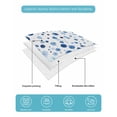 thumbnail image 5 of Quilts Twin XL Size, Blue Polka Dot Soft Comforter Bedding Set for Bed, Modern Art Abstract Watercolor Dot Lightweight Quilted Bedspread with Pillow Cover(2 Pieces) for All Season, 68x98 Inch, 5 of 6