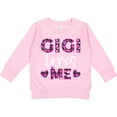 thumbnail image 2 of Inktastic My Gigi Loves Me Hearts in Pink Plaid Toddler Sweatshirt, 2 of 4