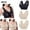 Beige, variant on Lovskoo 3Pc Women's Sports Bra Lace Cami Bra Wireless Tank Top Bra Comfortable Everyday Bras For Women Leisure Beige