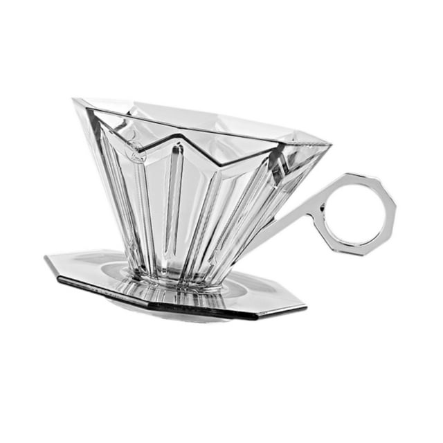 Luzkey Octagonal Coffee Cup, Pour Over Coffee , Lightweight, Practical, Multi-purpose, Handmade for Restaurants And Camping Gray