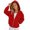 Red, variant on Girls Solid Zip Up Hoodie Jacket Raglan Long Sleeve Hooded Sweatshirt Coat Casual Soft Outerwear for Kids Back to School Autumn Winter Outdoor Daily Wear(Brown,6-7 Years)