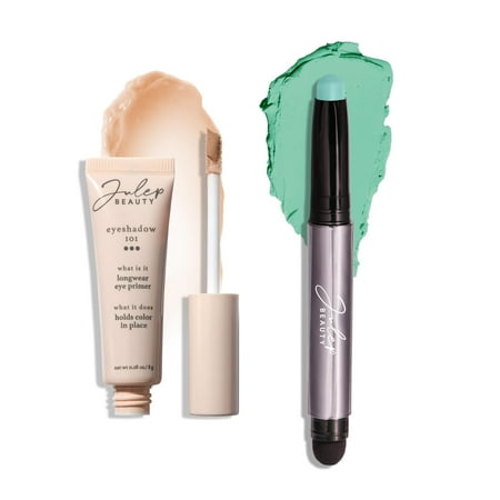 Julep Eyeshadow 101 Longwear Primer And Mint Matte Eyeshadow Stick Duo Set