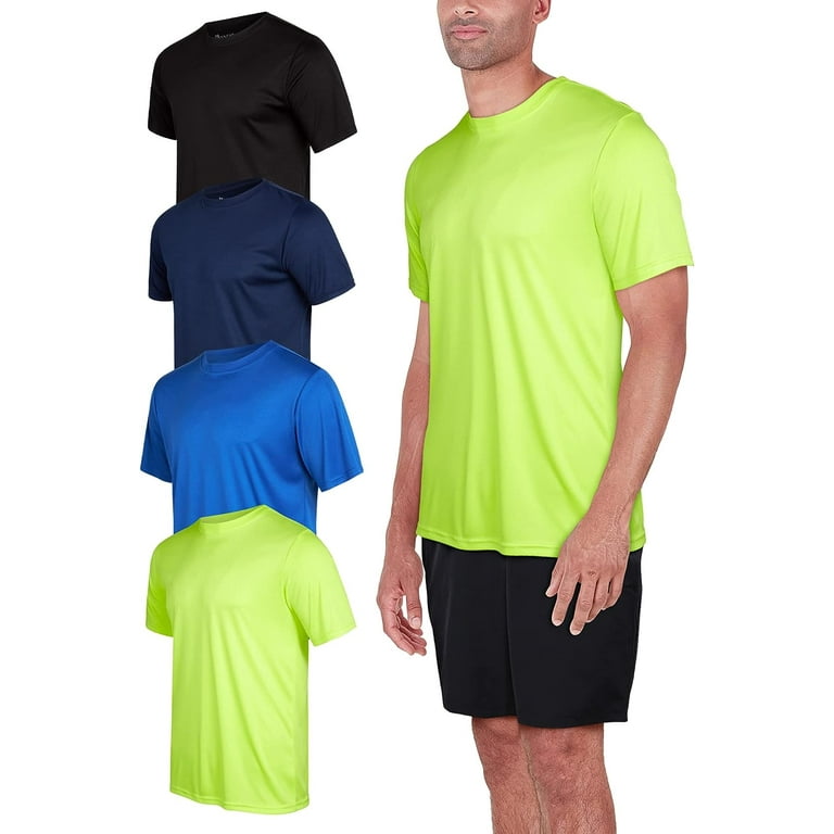 ●NERDY● Sporty jersey short sleeve Tシャツ (4色) unisex iXtreme Men's 4 Pack Athletic Performance T-Shirt - Dry-Fit