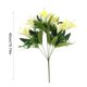 thumbnail image 3 of Flores artificiales de lirio, ramo de lirios falsos | Arreglo floral artificial con hojas verdes y detalles blancos, 3 of 6
