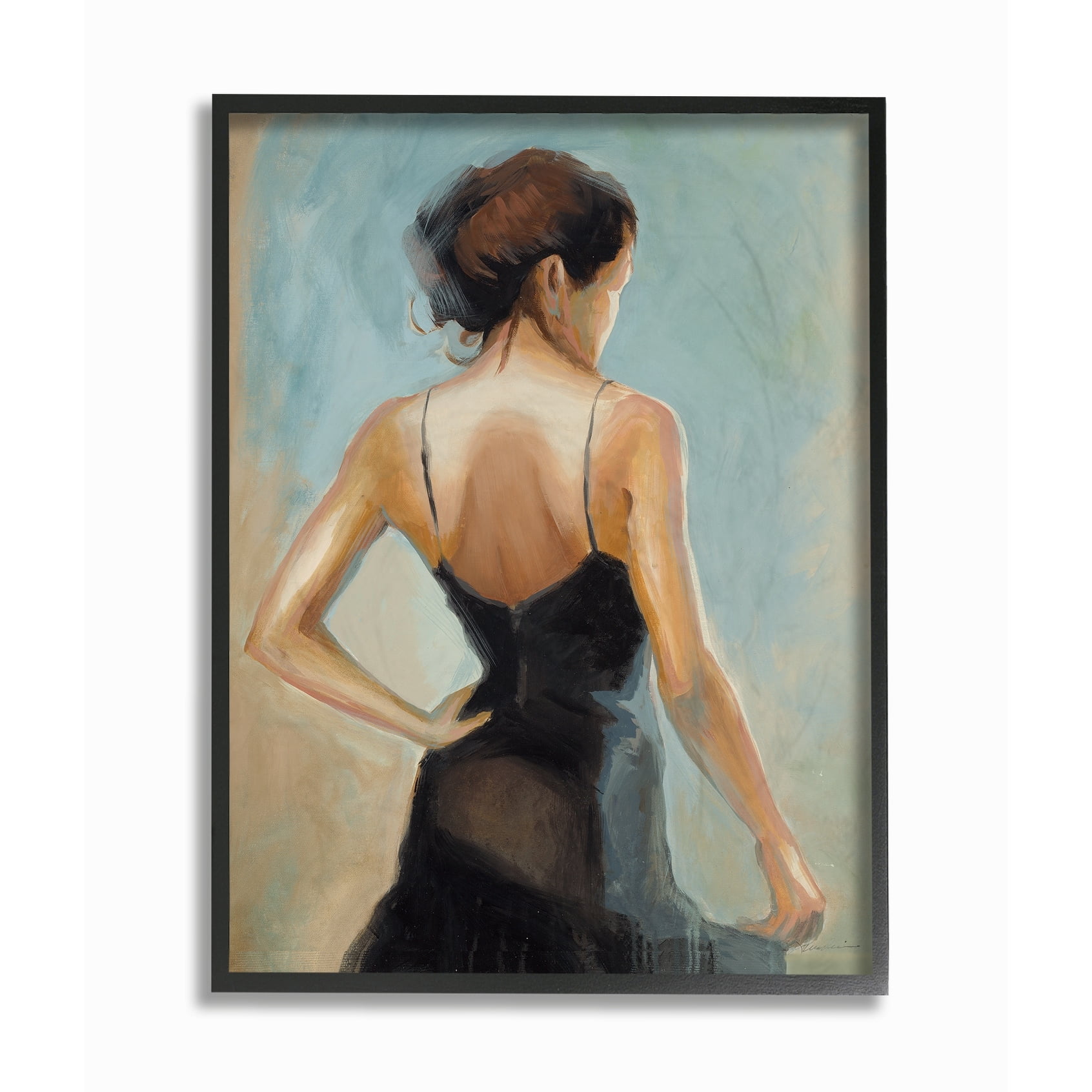 Stupell The Dancer Portrait Framed Giclee Texture Art 11 x 14