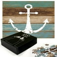 thumbnail image 3 of Ambesonne Anchor Jigsaw Puzzle, Grunge Marine Wooden Plank, Heirloom-Quality Fun Activity for Family Durable Cardboard, 1000 pcs, Multicolor, 3 of 6