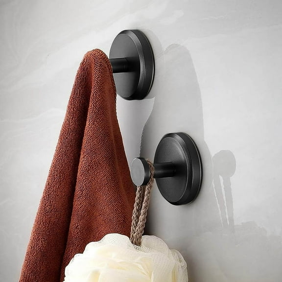 SPOORYYO Stainless Steel Suction Cup Hook - No Drilling Needed, Removable and Reusable for Kitchen and Bathroom Use with 15LB Capacity