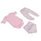 thumbnail image 1 of Conjunto de Ropa de Cuello Y Pantalones con Estampado de 3 Uds para Reborn de 22 Pulgadas Yotijar Reborn Doll Outfit, 1 of 10