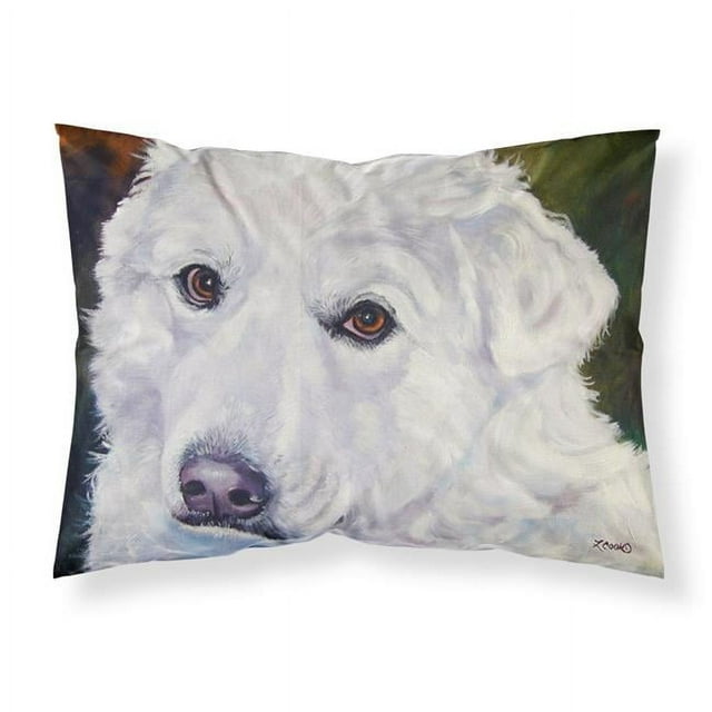 Carolines Treasures 7418PILLOWCASE Great Pyrenees Contemplation Fabric Standard Pillowcase