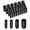 Black, variant on Uxcell 100pcs Round Rubber End Caps 3/32" 1/8" 5/32" 1/4" Black Vinyl Cover Screw Thread Protectors Assortment Kit