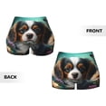 thumbnail image 3 of Sikiie Cute Flower Puppy Butterfly Print Workout Shorts Women Scrunch Butt Gym Shorts Seamless High Waist Tummy Control Yoga Biker Athletic Shorts, 3 of 5