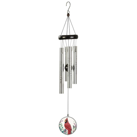Dicksons Regal Red Cardinal 22 inch Metal Wind Chime Noisemaker