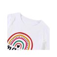 thumbnail image 4 of Diconna Parent-Child Matching Sweatshirt Rainbow Letter Print Loose Pullover, 4 of 9