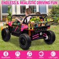thumbnail image 5 of Towallmark 24V Kids Ride on UTV Car, 2 Seater Electric Powered Ride-on Toys Off-Road Truck with Remote Control (3.1 MPH Max Speed), Safety Belt, Storage Compartment, Music Player & LED Lights, 5 of 8