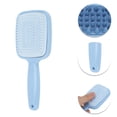 thumbnail image 3 of Unique Bargains 1 Pc Hair Brush Double-sided Handle Scalp Scrubber Blue, 3 of 6
