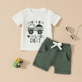 thumbnail image 2 of Baby Outfits Boy 1 Year Old Boy Clothes Toddler Boy Clothes Kids Summer Outfits Shirt Short Sets White 2-3 Years, 2 of 6